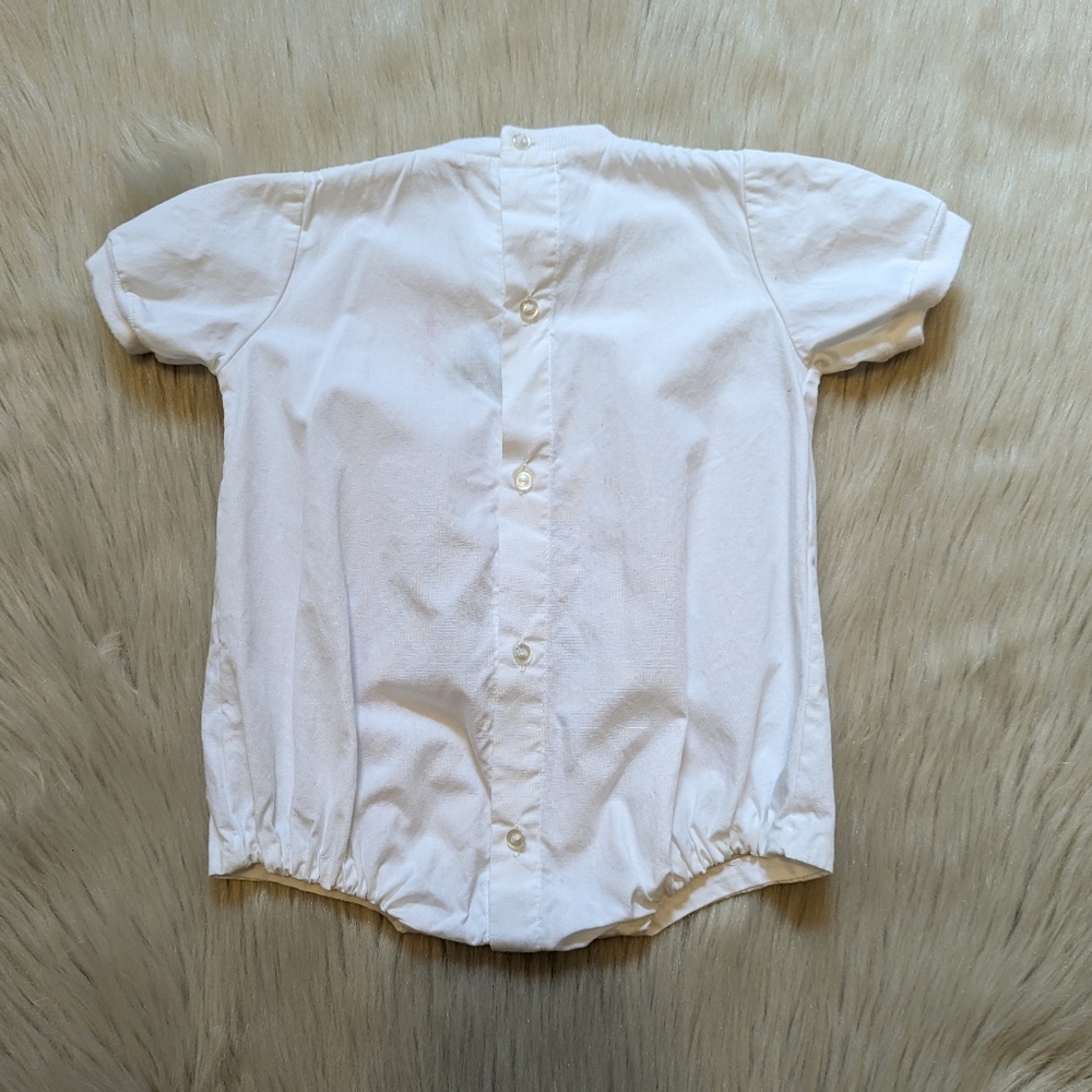 Vintage cotton My first Christmas onesie size 6 M - Picture 2 of 5